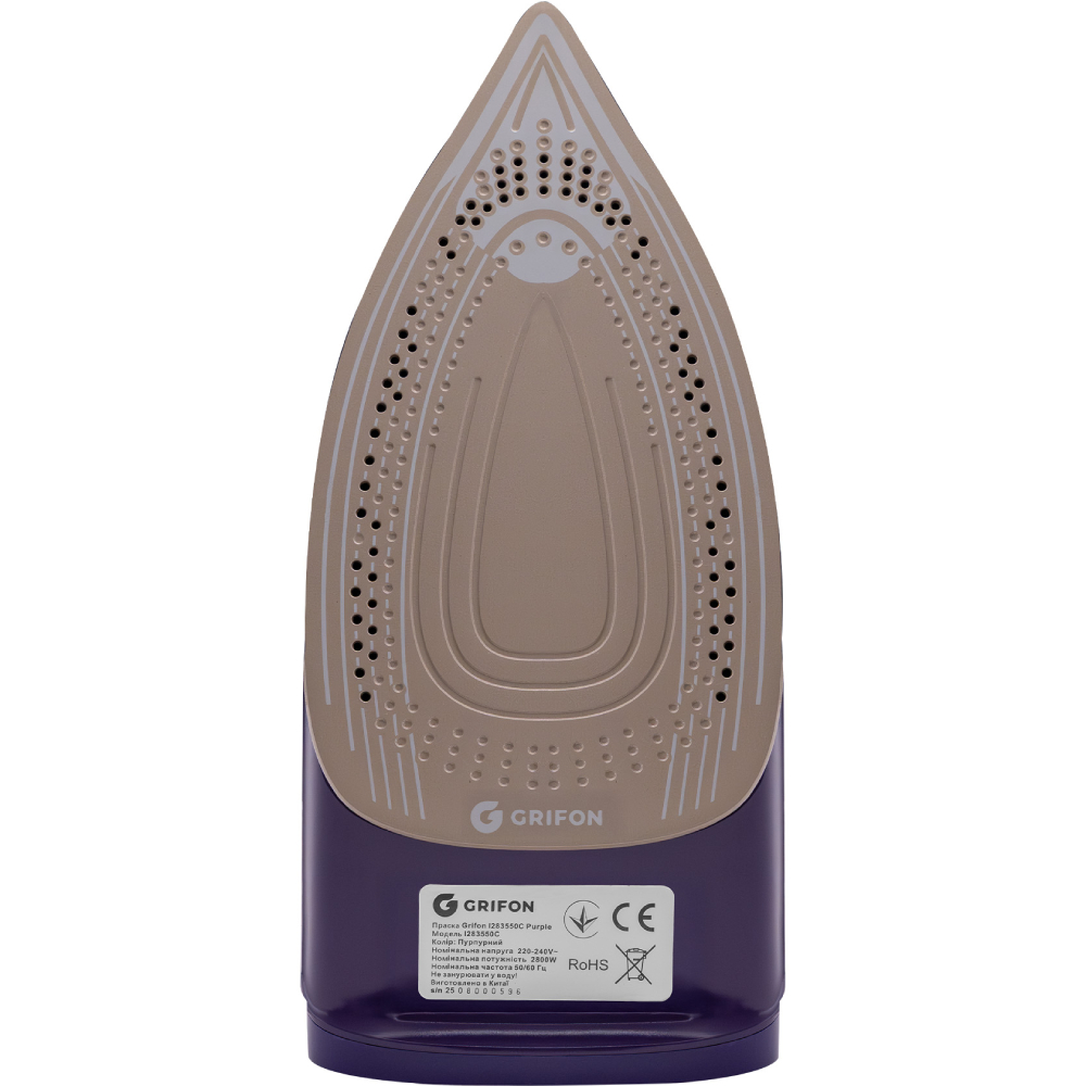Утюг GRIFON I283550C Purple Оснащение индикатор нагрева