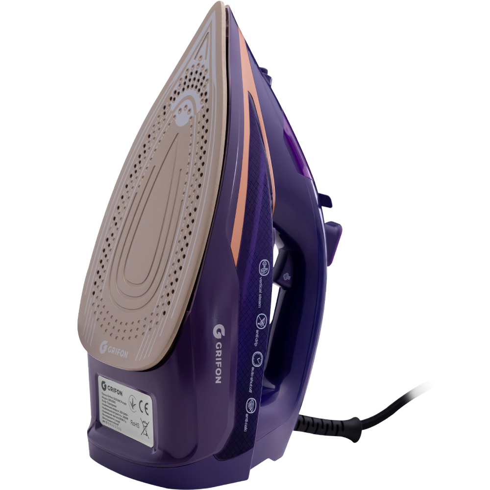 Утюг GRIFON I283550C Purple Покрытие подошвы керамика