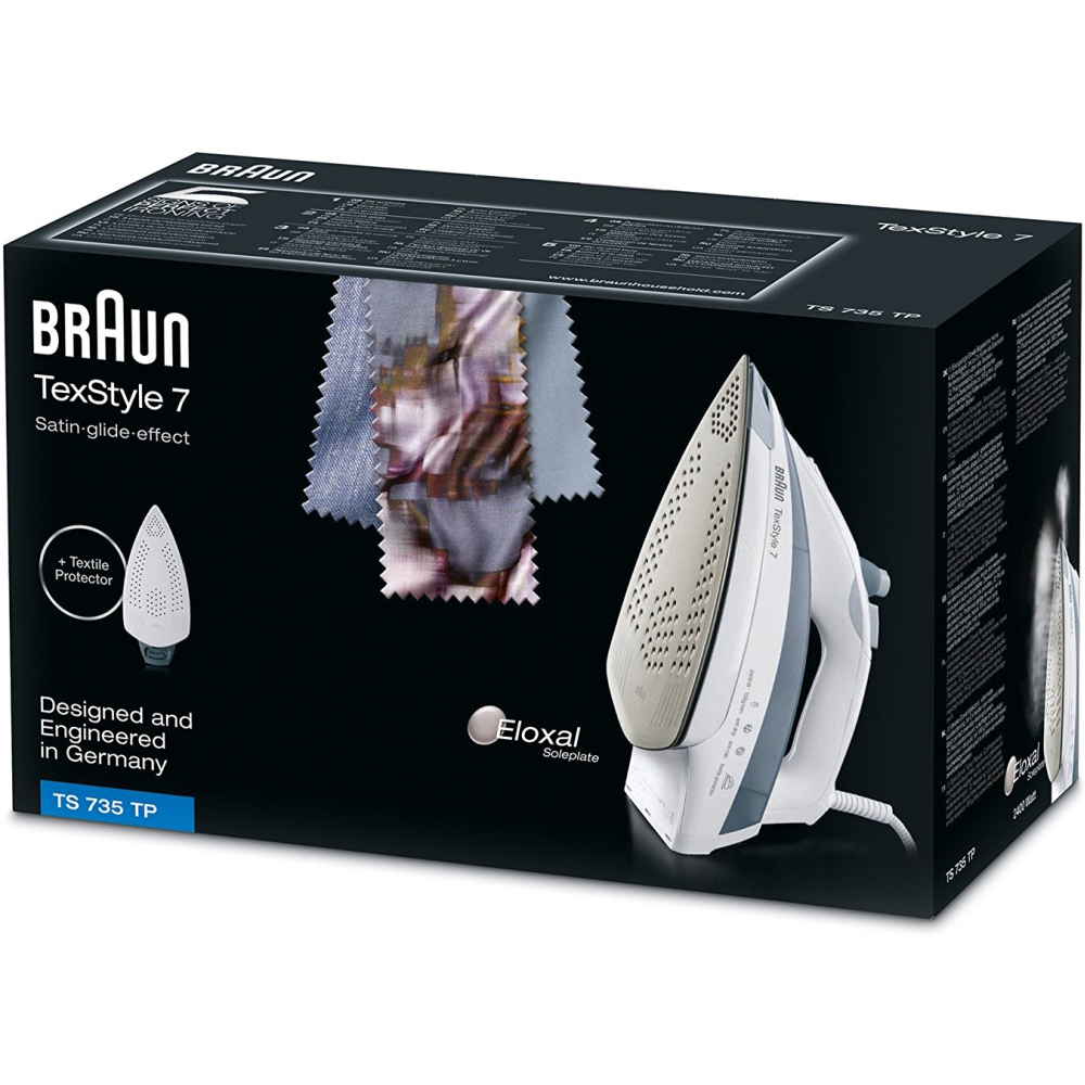 Утюг BRAUN TS 735 TP Тип подошвы Eloxal