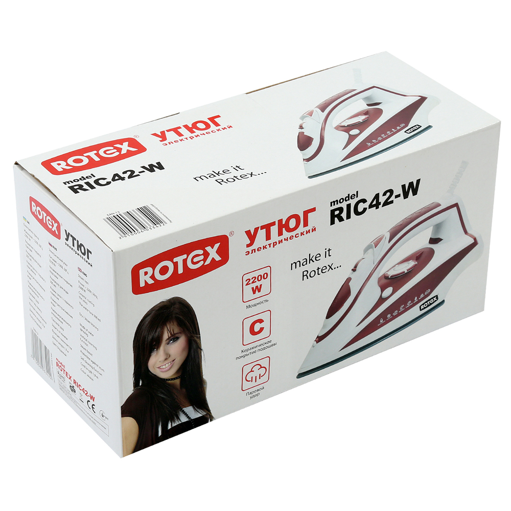 Праска ROTEX RIC 42-W Бордовий Тип праски звичайна