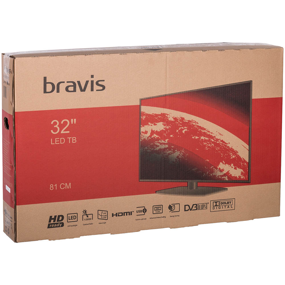 Замовити Телевізор BRAVIS LED-32E6001 + T2 black