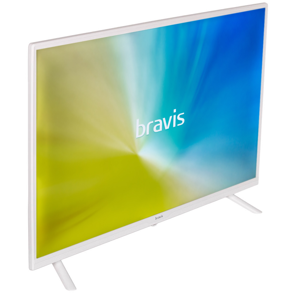 Телевизор BRAVIS LED-32G5000 + T2 White Диагональ 32" (81 см)