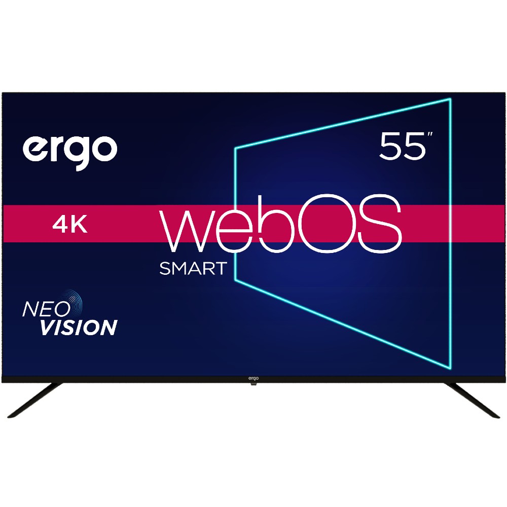 Телевізор ERGO 55WUS9000 Роздільна здатність 3840 x 2160 (4K UHD)