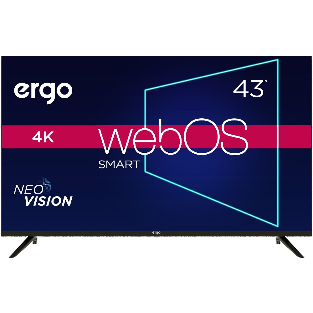 Телевизор ERGO 43WUS9000 Разрешение 3840 x 2160 (4K UHD)