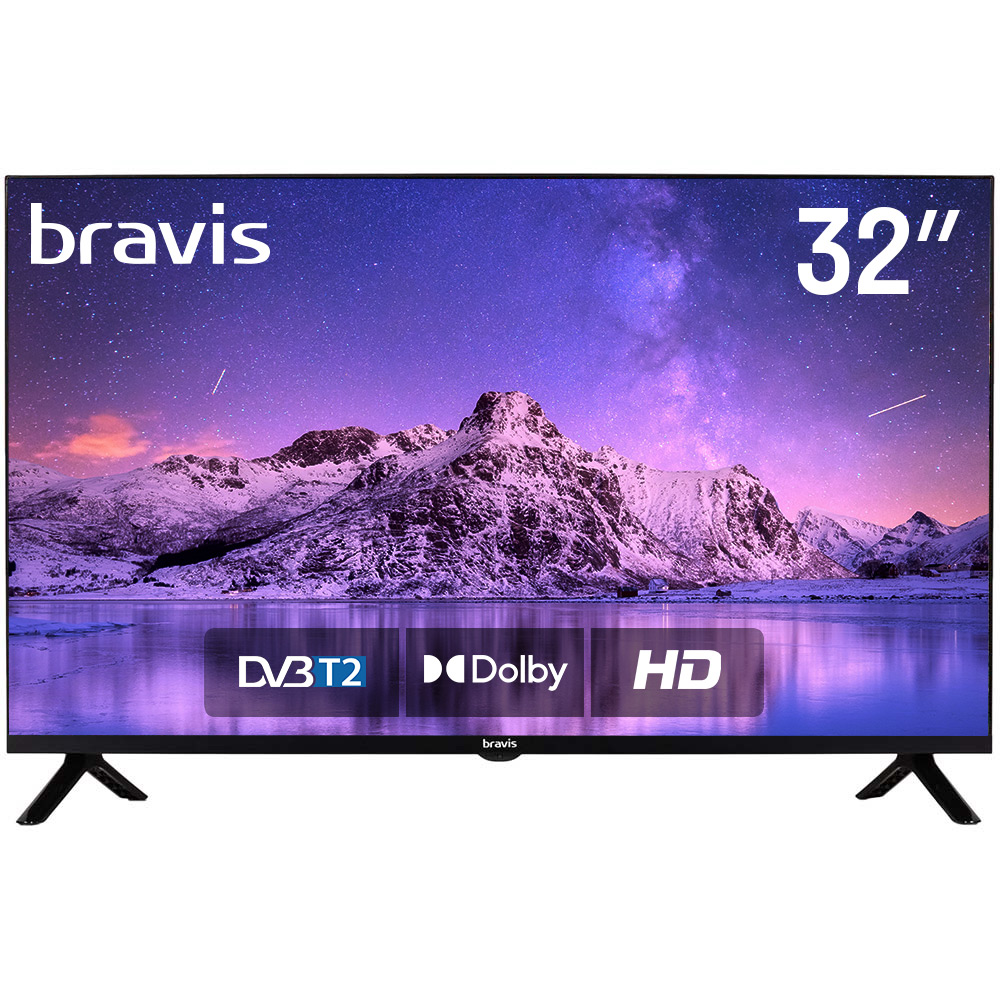 Телевизор BRAVIS LED-32M8000 + T2