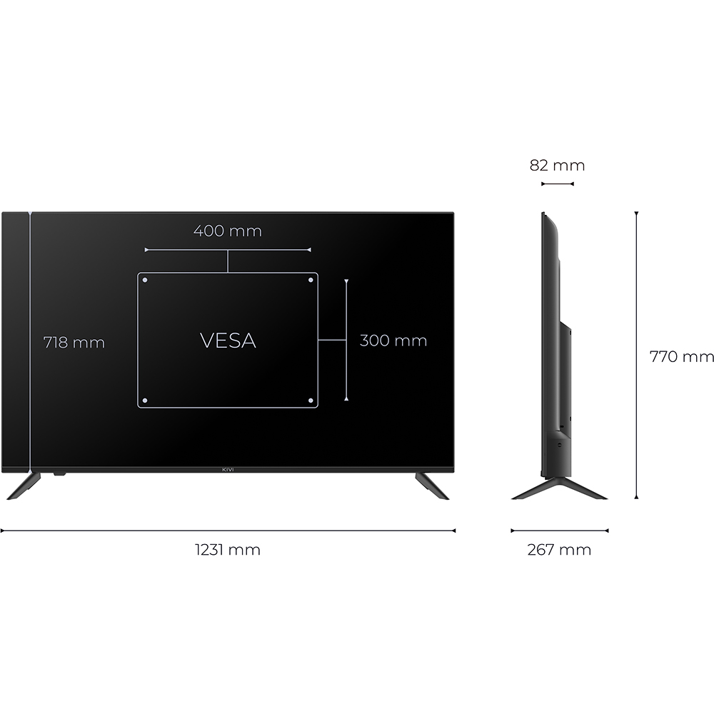 Телевізор KIVI 55U740NB Smart TV зі Smart TV