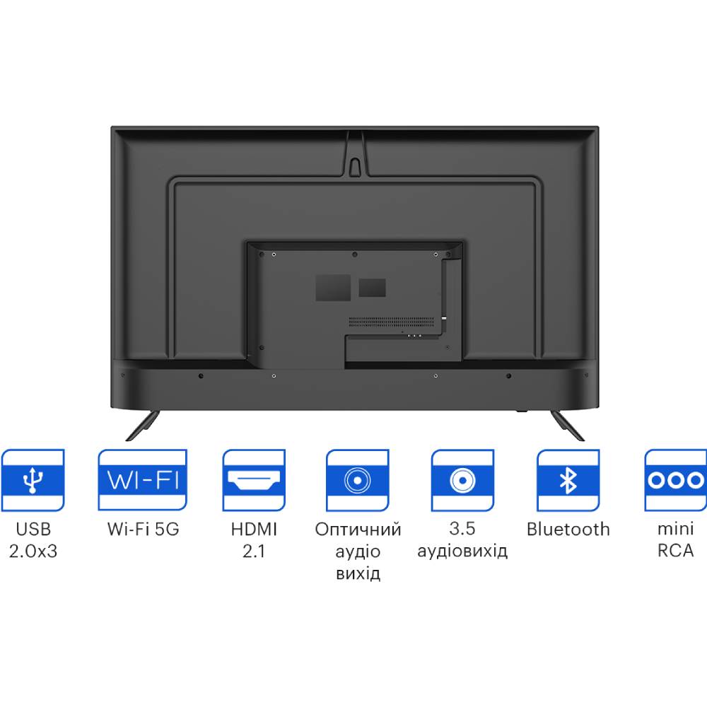 Зовнішній вигляд Телевізор KIVI 50U740NB