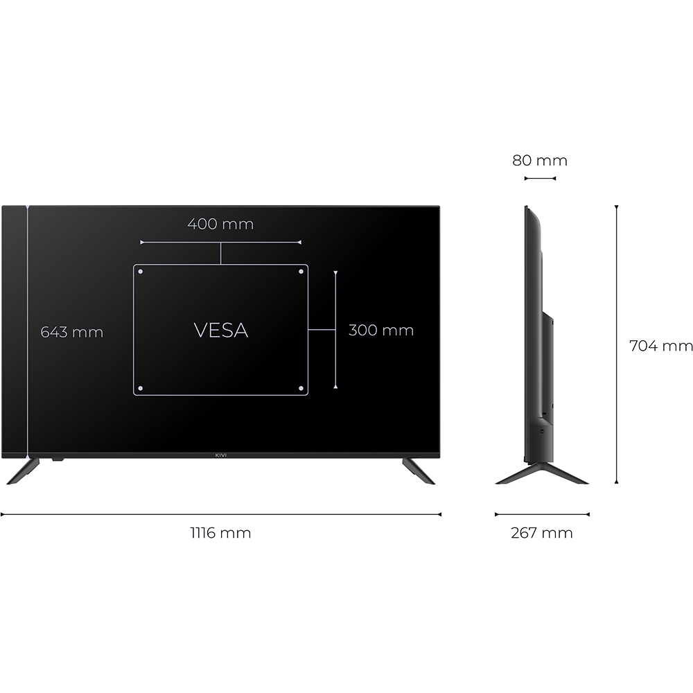 Телевізор KIVI 50U740NB Smart TV зі Smart TV
