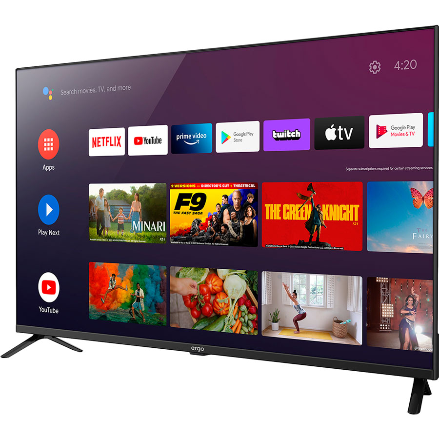 Телевізор ERGO 43GUS6500 Smart TV зі Smart TV