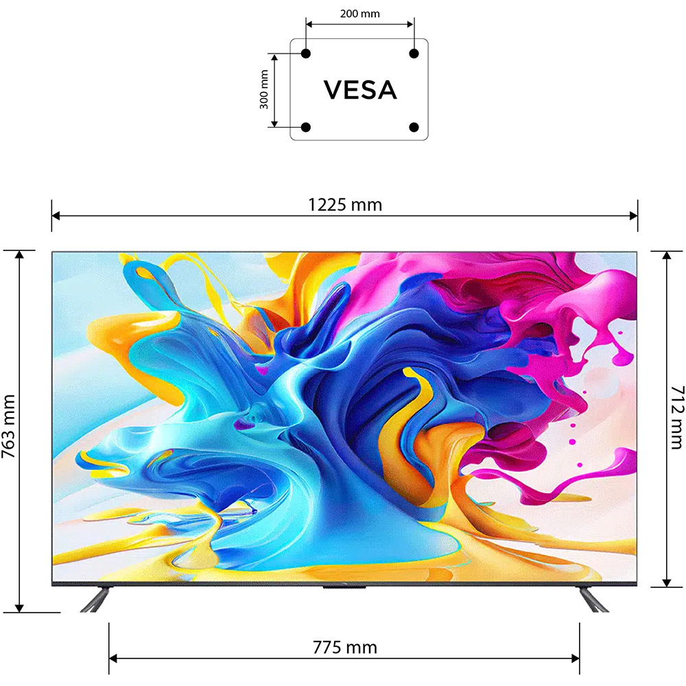 Телевізор TCL 55C645 Роздільна здатність 3840 x 2160 (4K UHD)