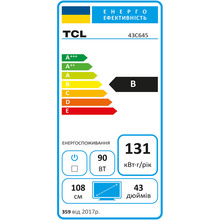 Телевизор TCL 43C645