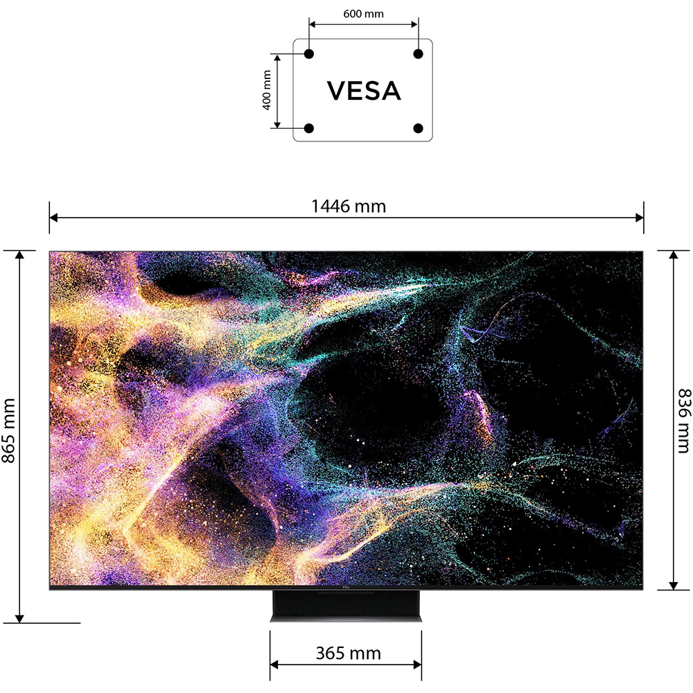 Телевизор TCL 65C845 Разрешение 3840 x 2160 (4K UHD)