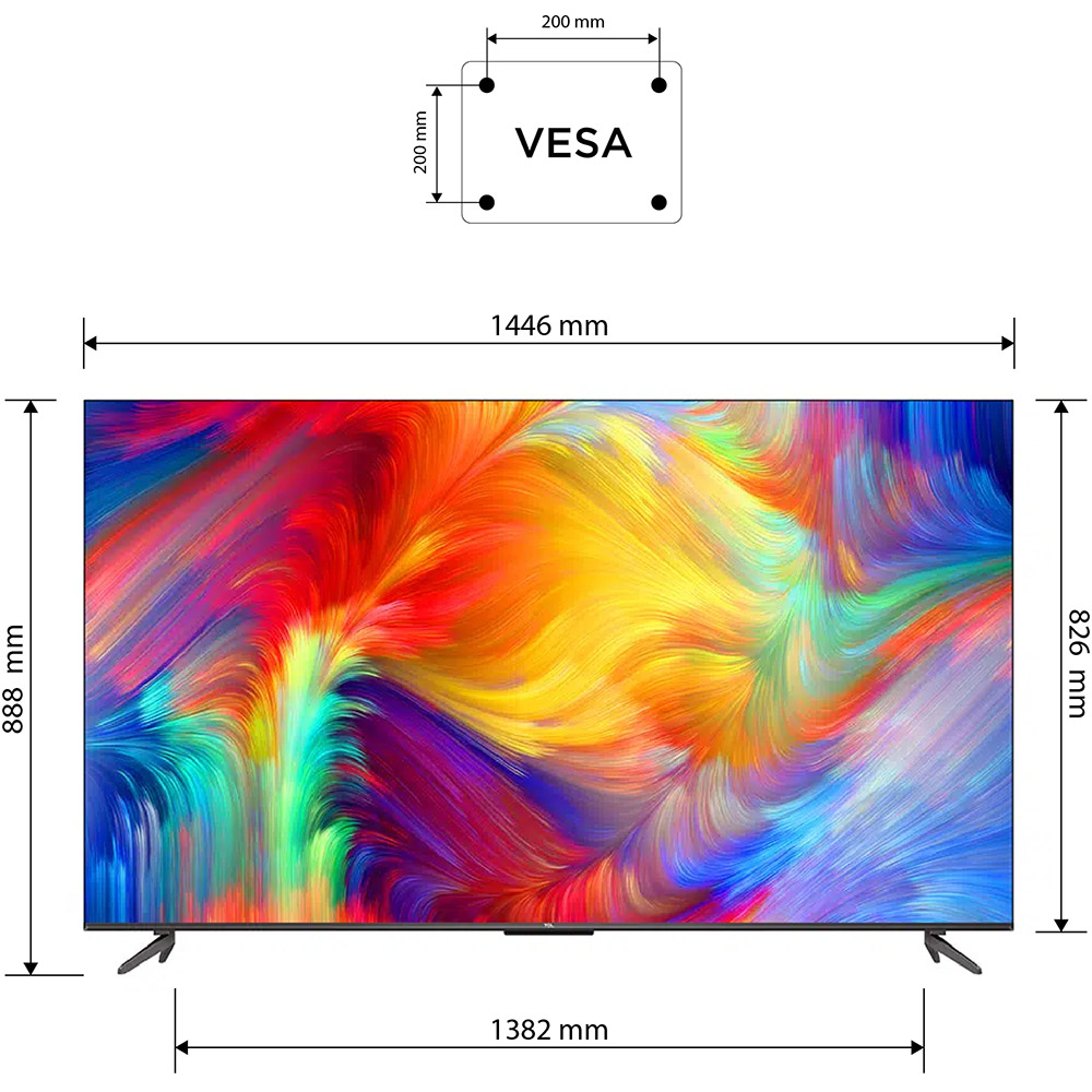 Телевизор TCL 65P735 Разрешение 3840 x 2160 (4K UHD)