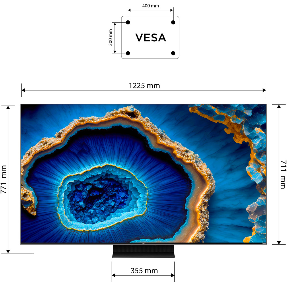 Телевізор TCL 55C805 Роздільна здатність 3840 x 2160 (4K UHD)