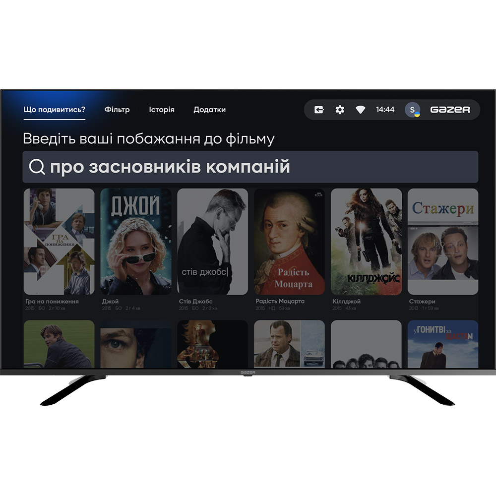 Телевизор GAZER TV50-UN1 Диагональ 50" (127 см)