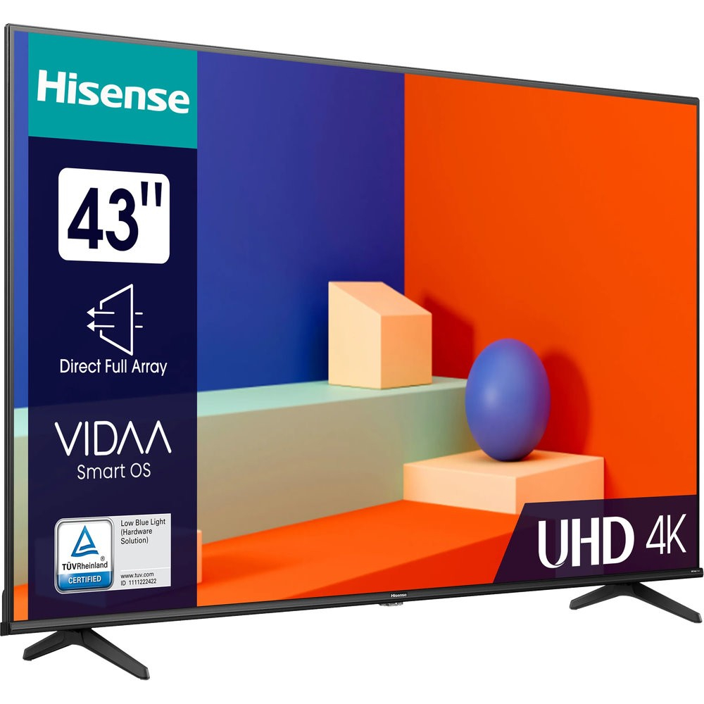 Телевізор HISENSE 43A6K Роздільна здатність 3840 x 2160 (4K UHD)