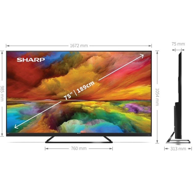 В Фокстрот Телевизор SHARP C75EQ3EM2AG