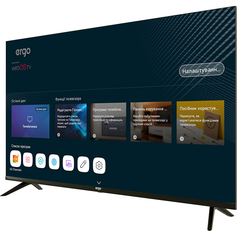 Телевізор ERGO 43WUS9200 Smart TV зі Smart TV