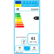 Телевизор 2E 2E-32A07KW