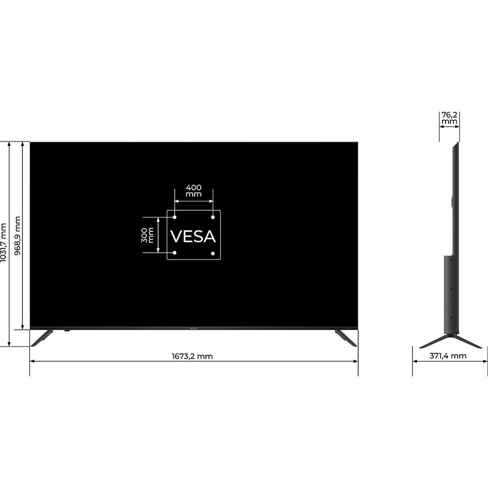 Замовити Телевізор KIVI 75U760QB