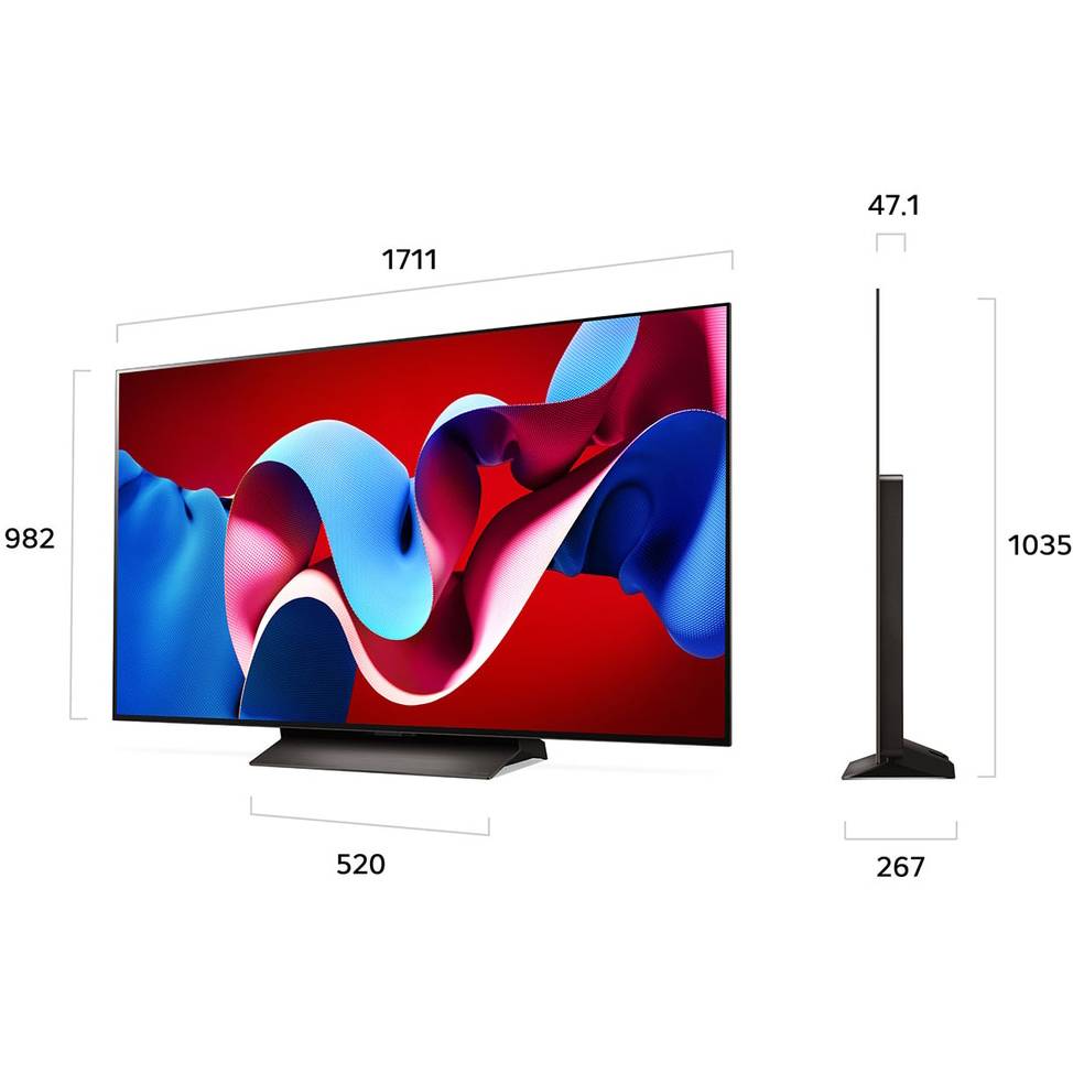 Телевізор LG OLED77C46LA Smart TV зі Smart TV