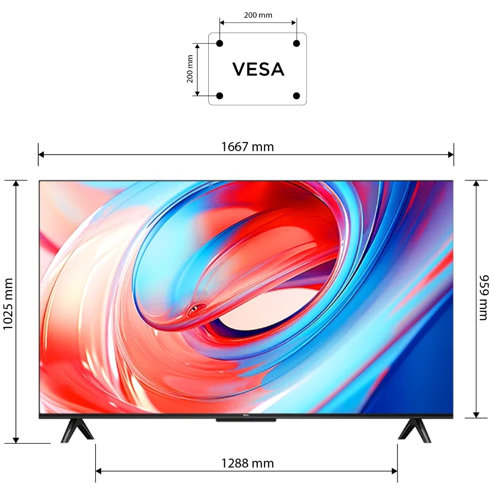 Замовити Телевізор TCL 75V6B