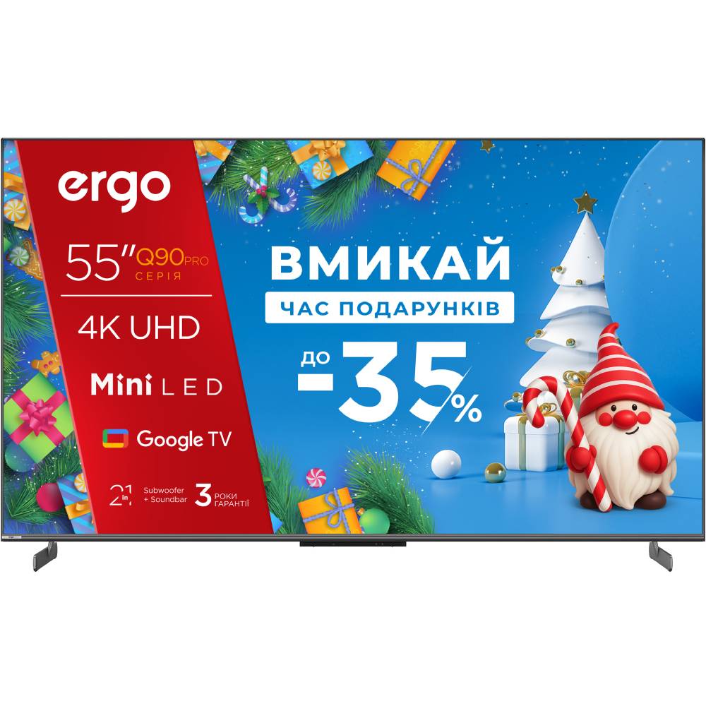 Телевизор ERGO 55MQ90PRO