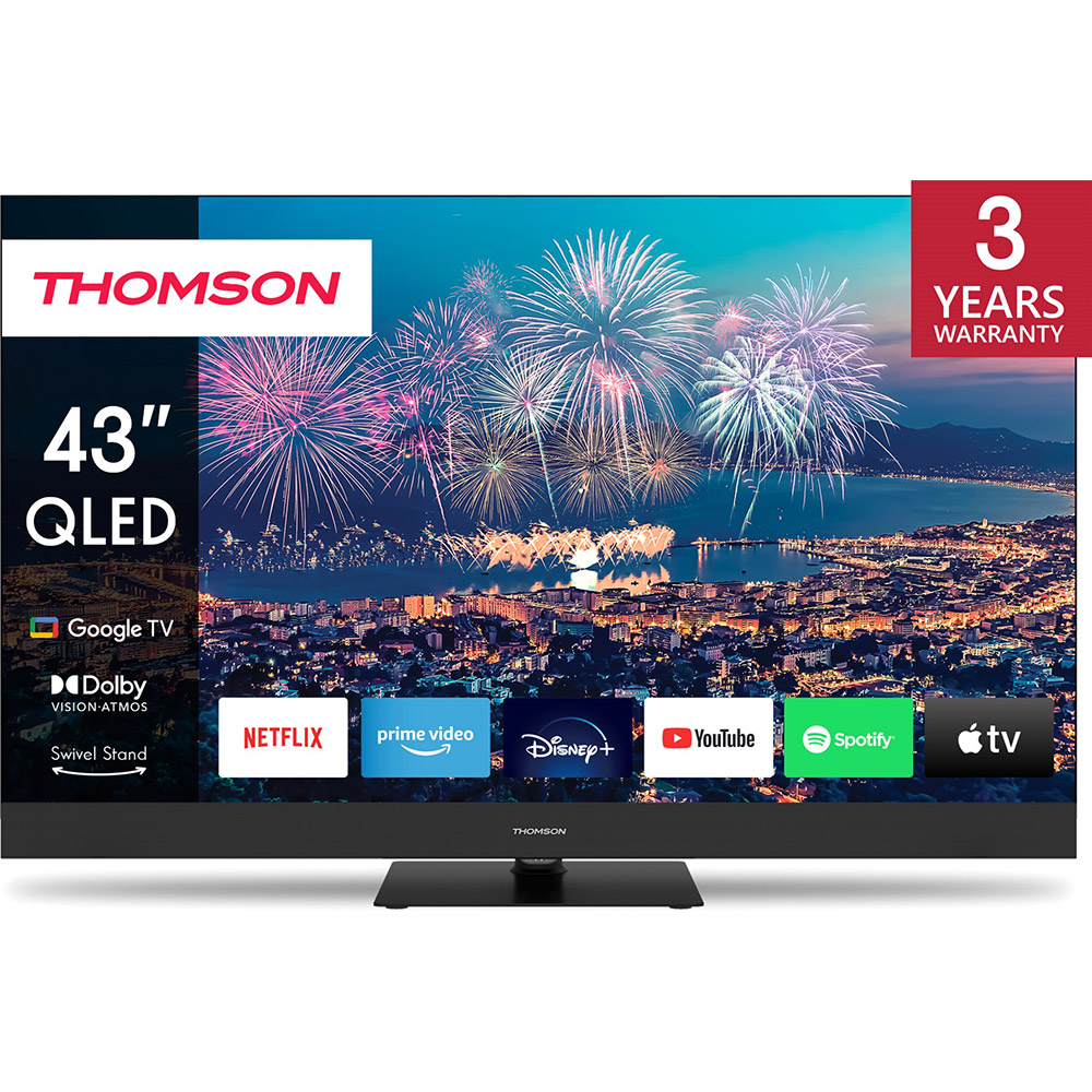 Телевізор THOMSON 43QG6C14 Роздільна здатність 3840 x 2160 (4K UHD)