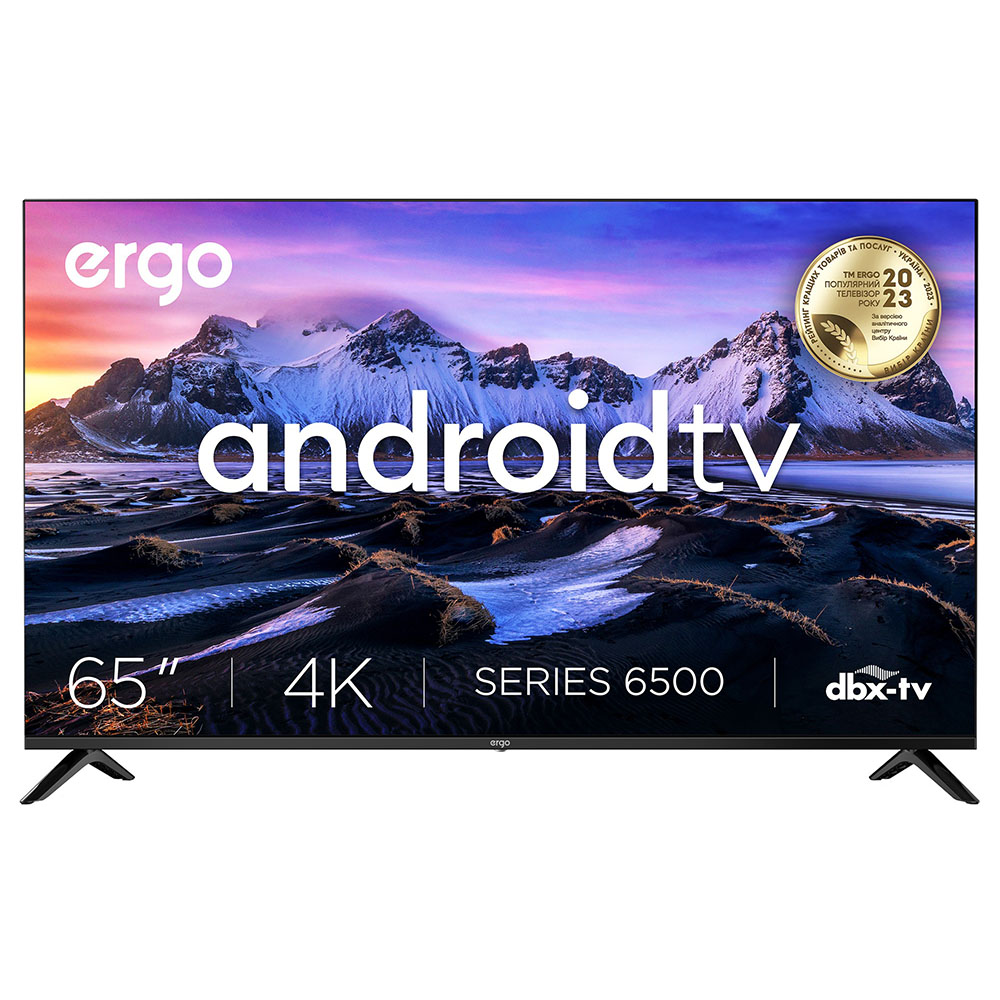 Телевизор ERGO 65GUS6500 Диагональ 65" (165 см)