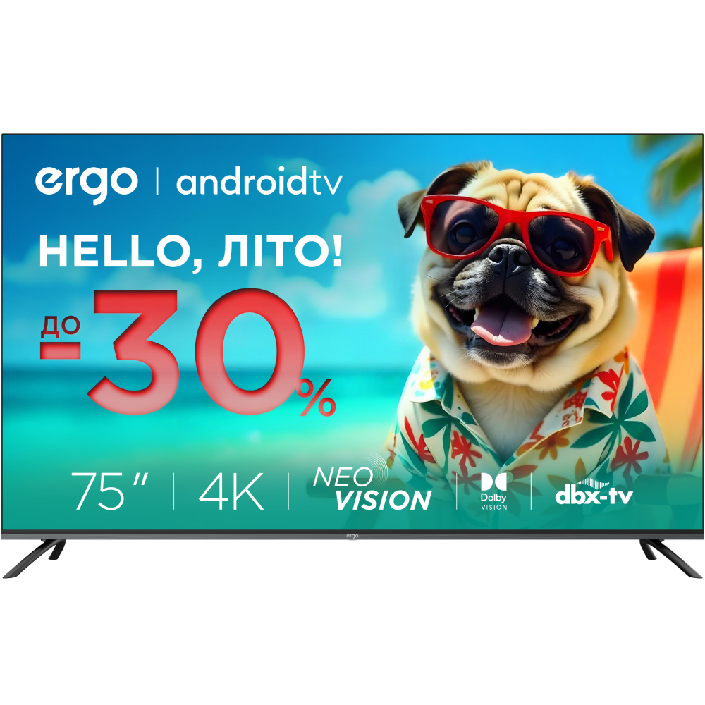 Телевізор ERGO 75GUS8500 Телевізор ERGO 75GUS8500