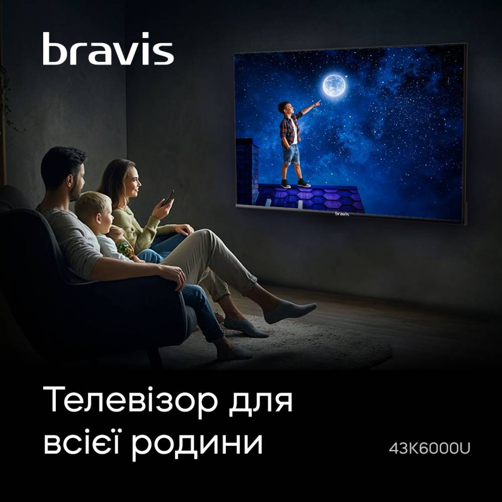 Огляд Телевізор BRAVIS 43K6000U