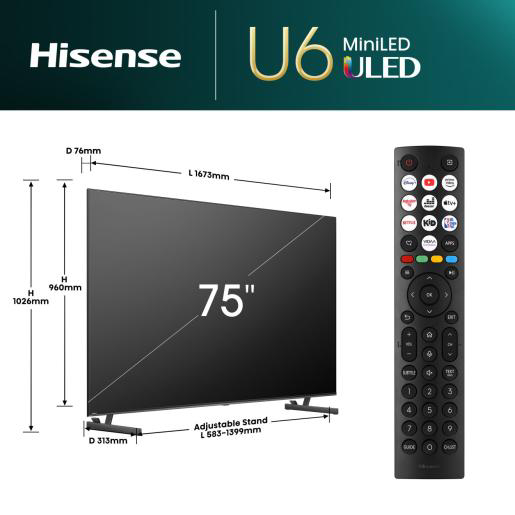 Покупка ТБ HISENSE 75U6NQ