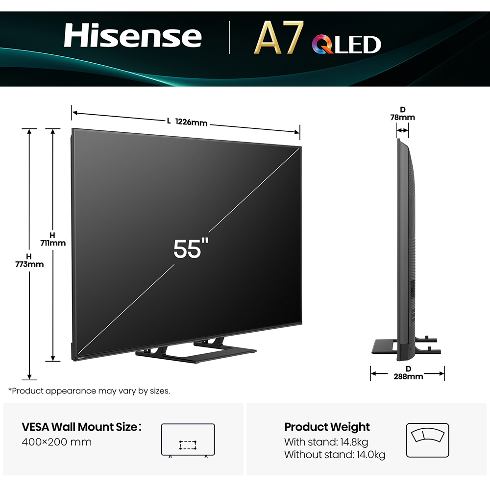 Обзор Телевизор HISENSE 55A7Q