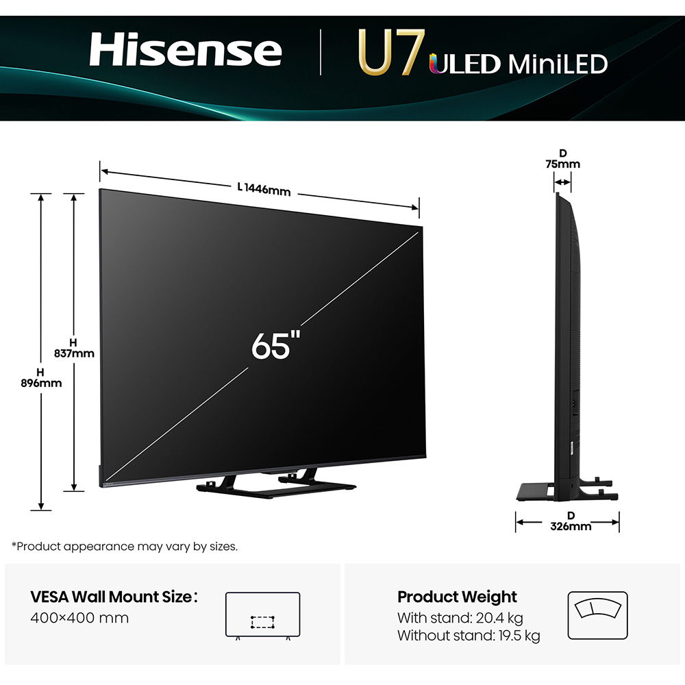 Фото 14 Телевізор HISENSE 65U7Q
