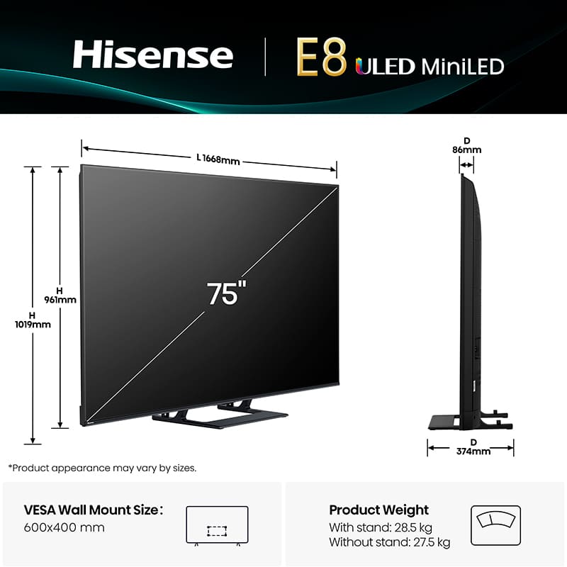 Фото 18 Телевизор HISENSE 75E8Q