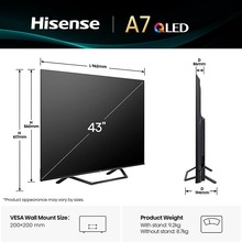 Телевизор HISENSE 43A7Q