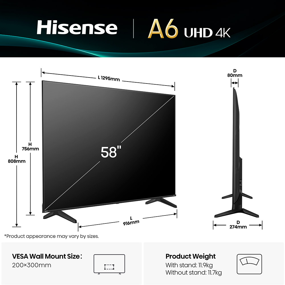 Фото 4 Телевизор HISENSE 58A6Q