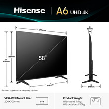 Телевизор HISENSE 58A6Q