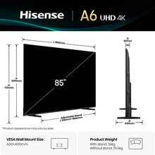 Телевізор HISENSE 85A6Q