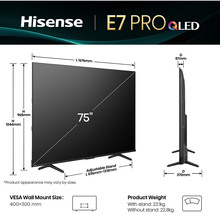 телевизор HISENSE 75E7Q PRO