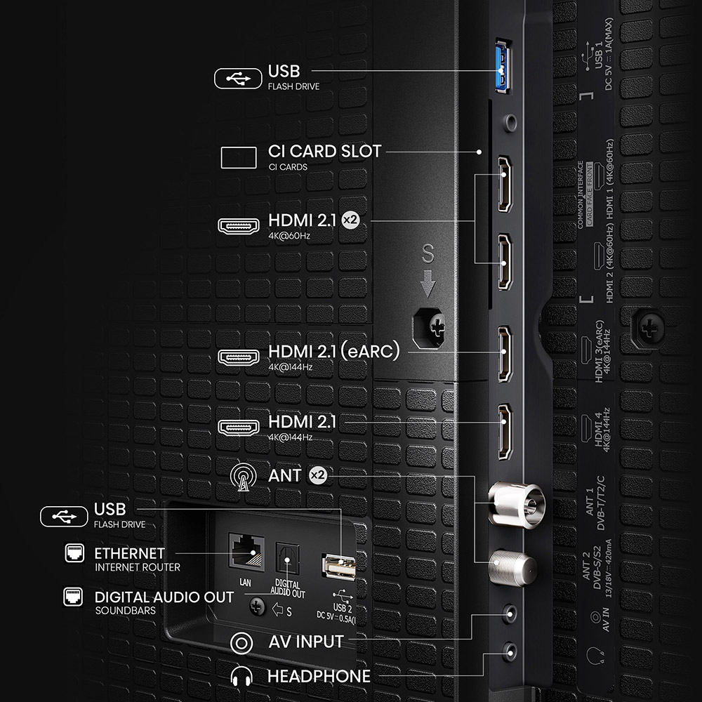 Телевизор HISENSE 100E7Q PRO Smart TV со Smart TV