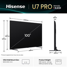 Телевізор HISENSE 100U7Q PRO