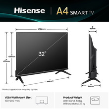 Телевизор HISENSE 32A4Q