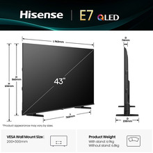 Телевизор HISENSE 43E7Q