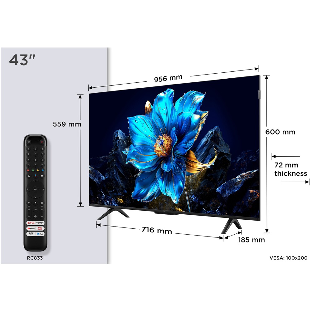 Изображение Телевизор TCL 43P7K