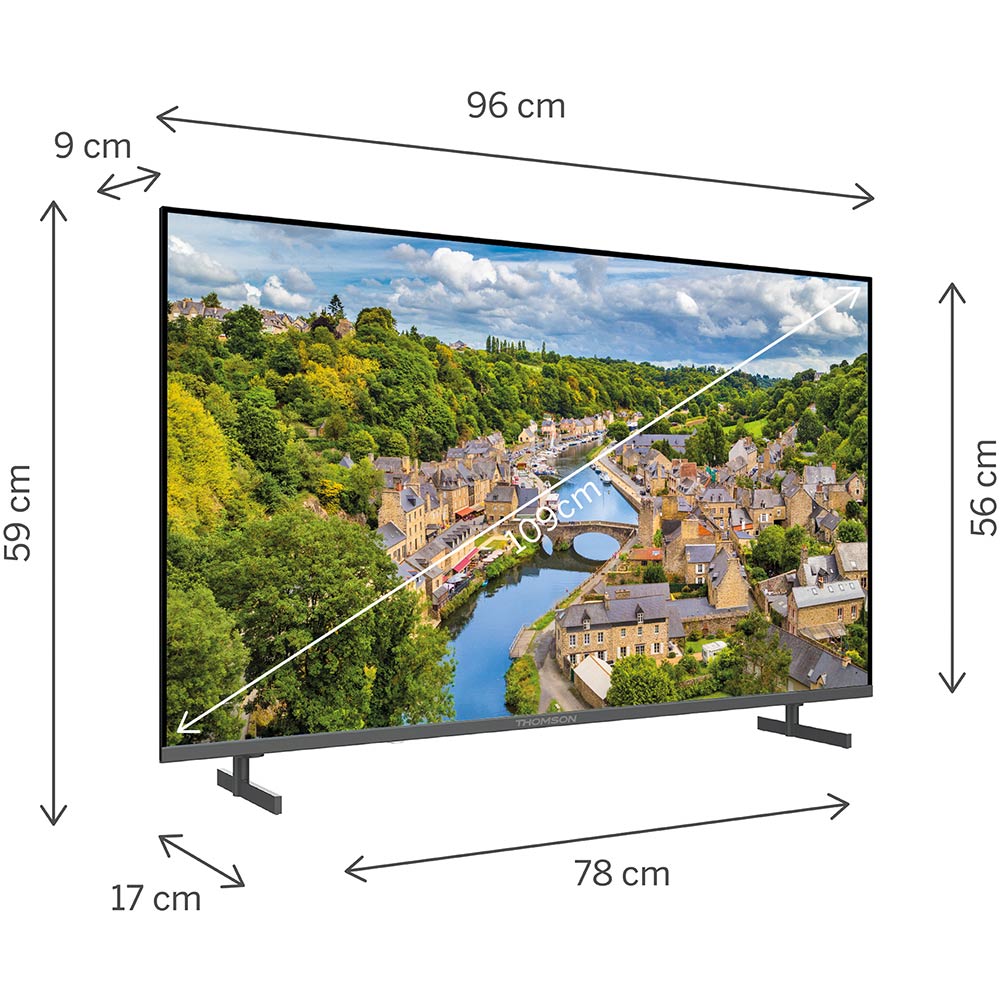 Телевізор THOMSON 43FQG3S15 Частота розгортки 60