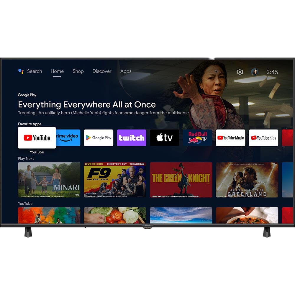 Телевизор HAIER H50K85FUX Разрешение 3840 x 2160 (4K UHD)