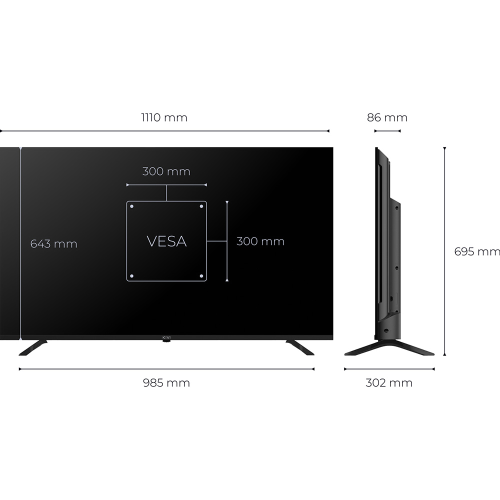 ТБ KIVI 50U800KB Smart TV зі Smart TV