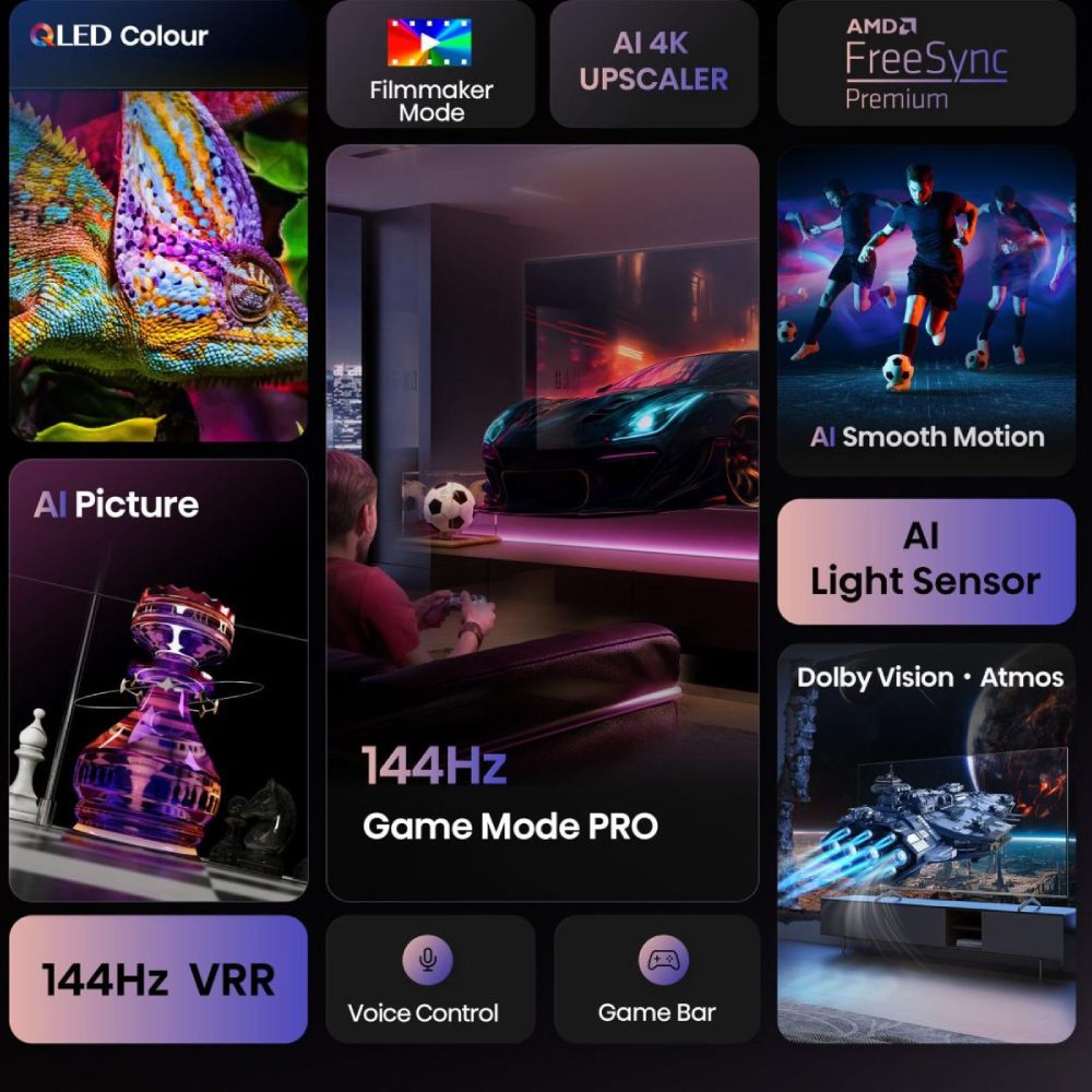 Внешний вид Телевизор HISENSE 43E7Q PRO