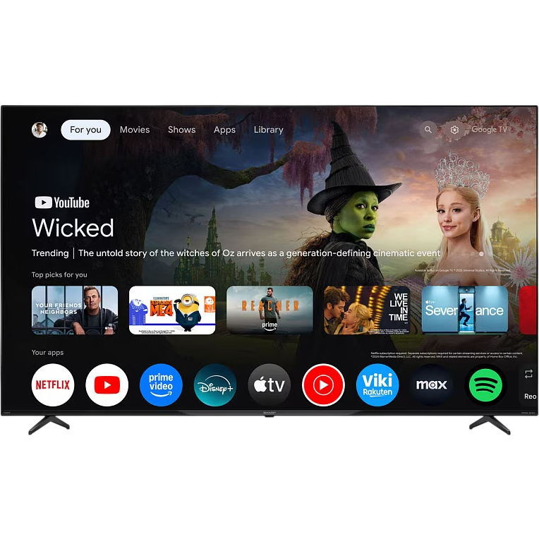 ТБ SHARP 4T-C70HP5265EB Роздільна здатність 3840 x 2160 (4K UHD)